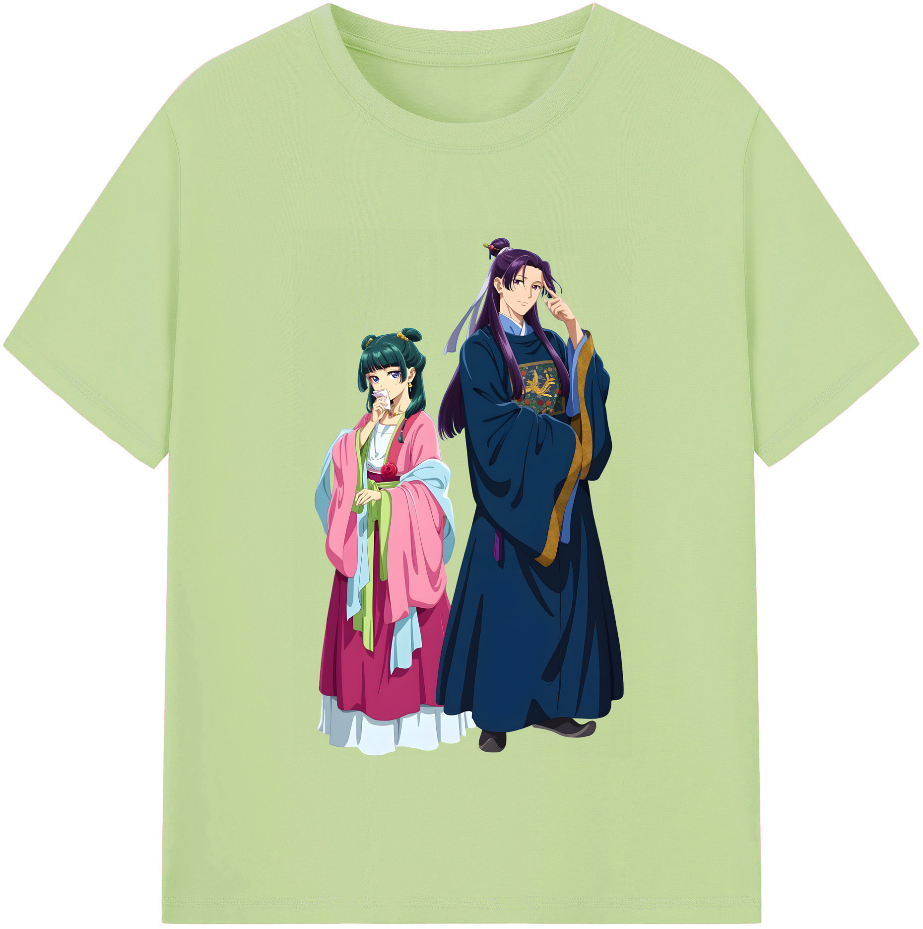（画像用） 薬屋のひとりごと The Apothecary Diaries 綿100％半袖Tシャツ（フロントプリント）